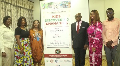 Mrs Baffour-Agyei (third from left), Mr Ebenezer Ahiator (third from right) and other guests at the launch. Photo. Ebo Gorman