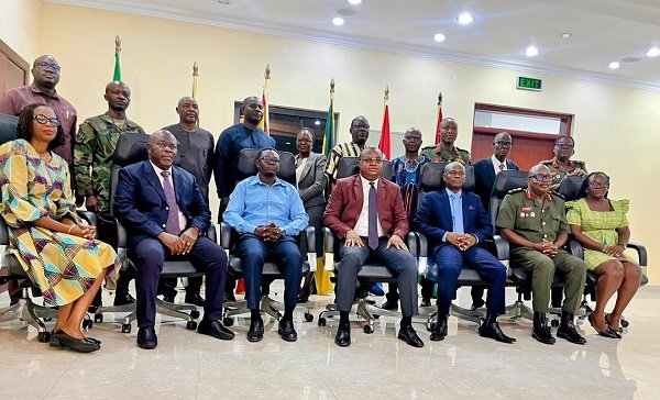 Mr Brogya Genfi (seated middle) with members of the board after the inauguration