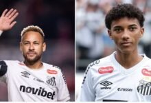 Neymar Jr (left) and Robinho Jr