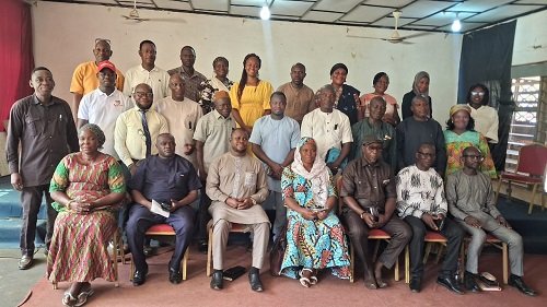 Mr Aguri (seated third from left) with participants after the dialogue