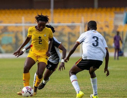 Black Princesses Precious Asante trying to outwit Vicky Atyeronimungu during the game