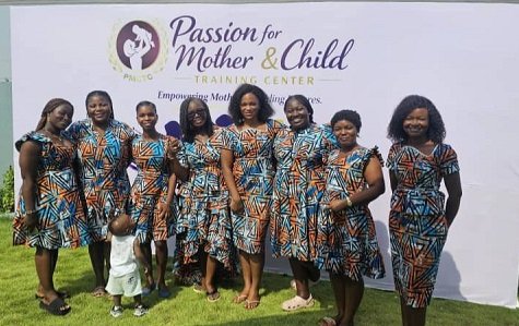 Ms Addo (forth from left) with some students and facilitators