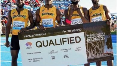 The Ghana relay team