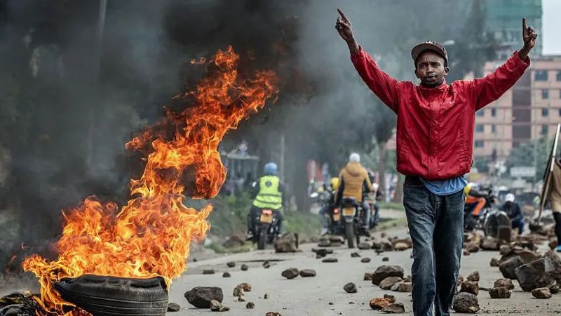 The protests have been triggered by a record increase in the cost of fuel