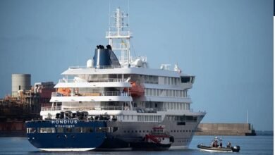 The virus-infested ship was not allowed to dock in Cape Verde