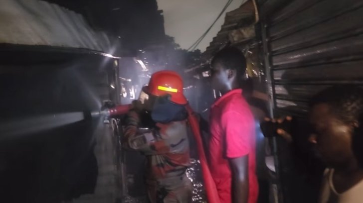 Traders count losses as fire guts Nima Market