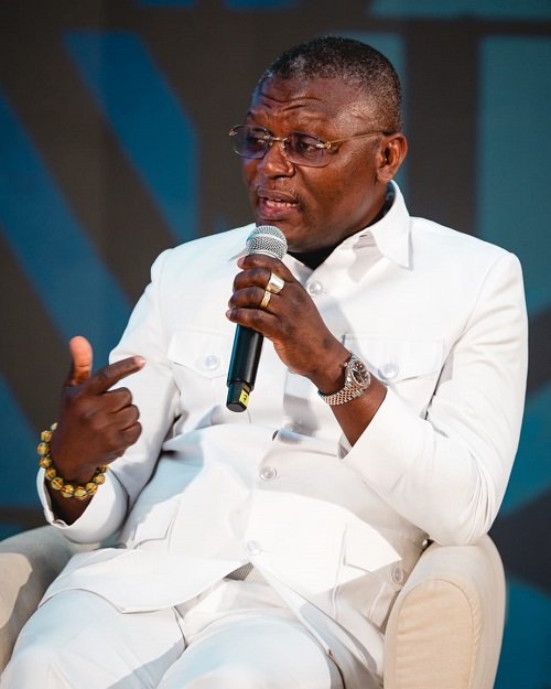 Mr Kofi Adams making a point during the panel discussion