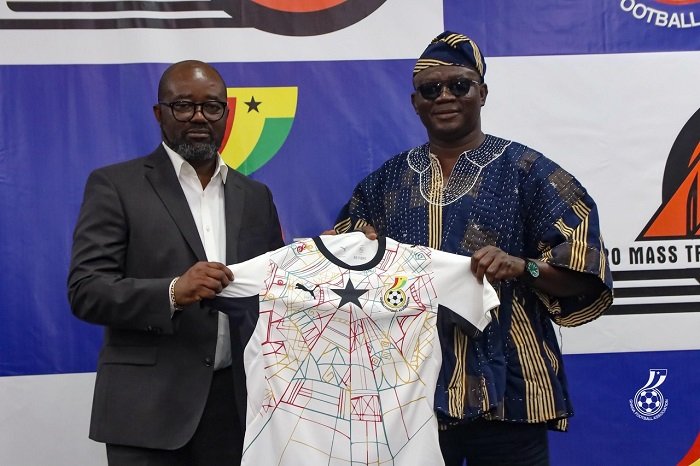 Mr Simeon-Okraku (left) with Mr Caesar after the ceremony