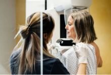 A cancer patient undergoing some tests