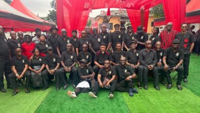 A section of the players and some sympathisers