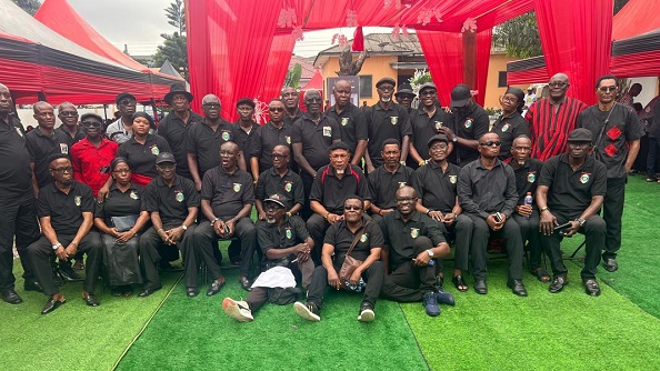 A section of the players and some sympathisers
