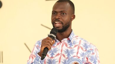 The Board Chairman of BoPP Credit Union, Mr Oduro speaking during the AGM