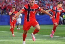 Erling Haaland took less than half an hour to score his first World Cup goal