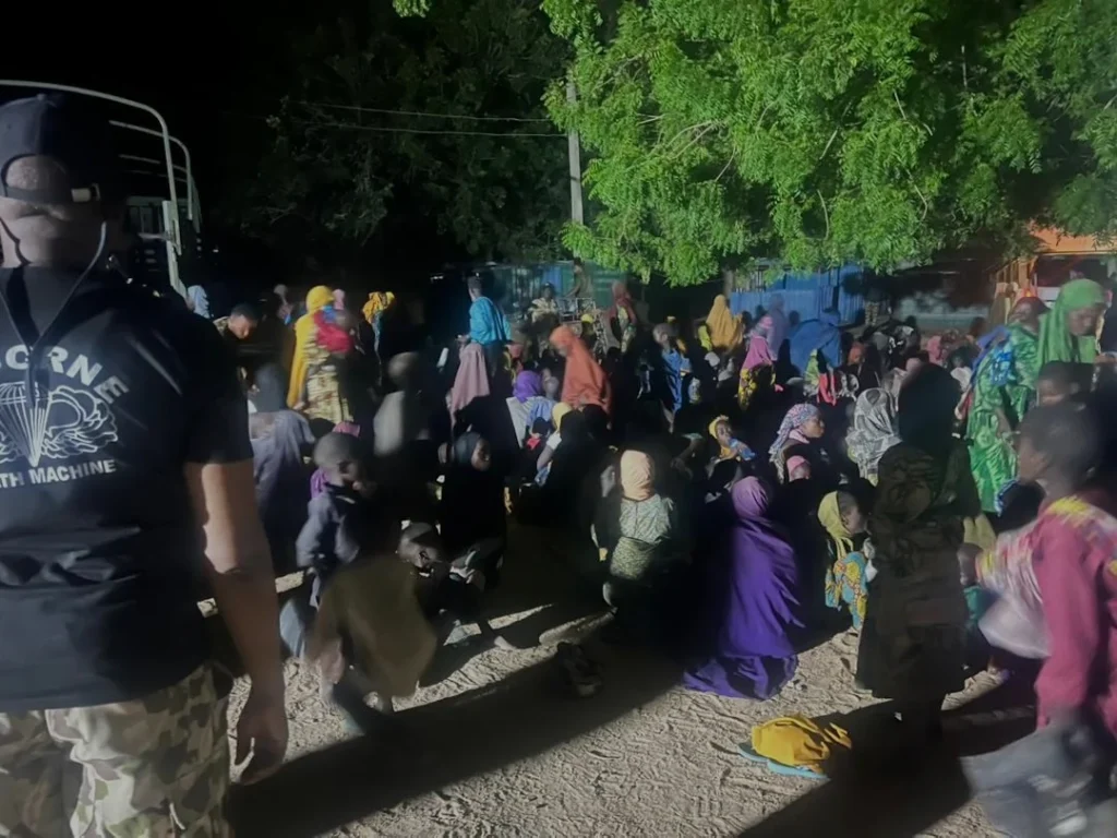 Freed women and children abducted by Boko Haram in southern Borno, Nigeria