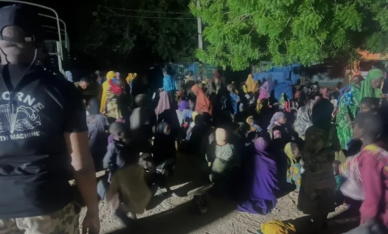 Freed women and children abducted by Boko Haram in southern Borno, Nigeria