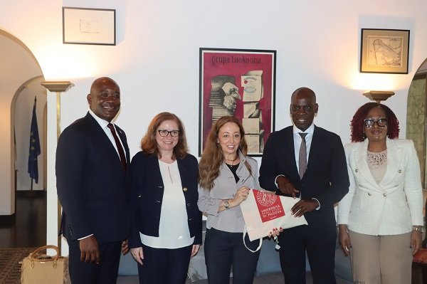 Mr Iddrisu (second from right) with Ms Ranalli (middle) and other dignitaries during the meeting