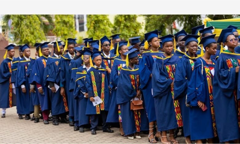 A section of the graduating students
