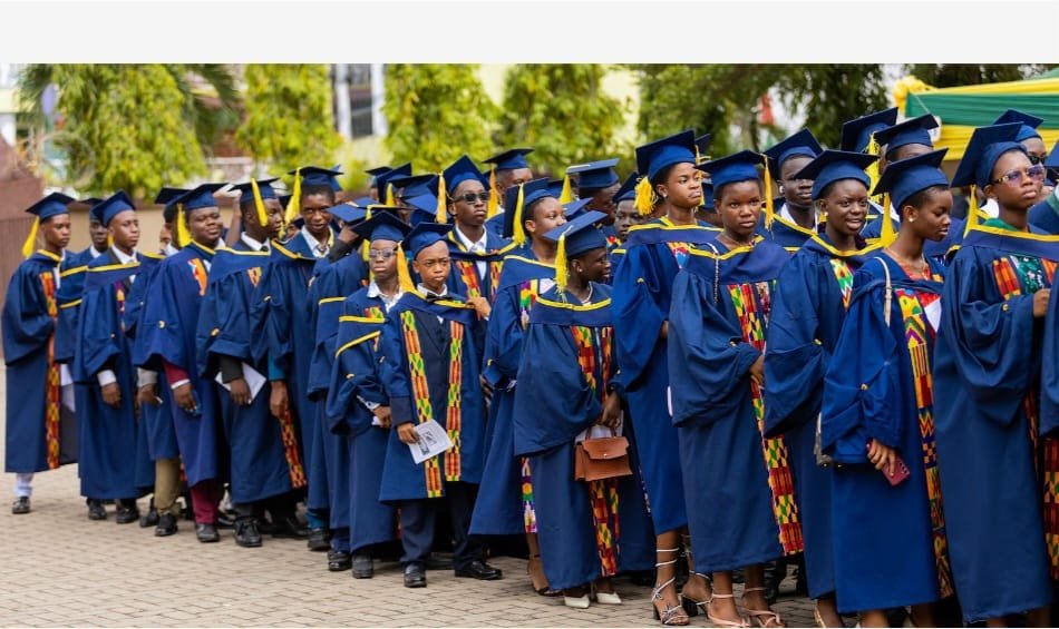 A section of the graduating students