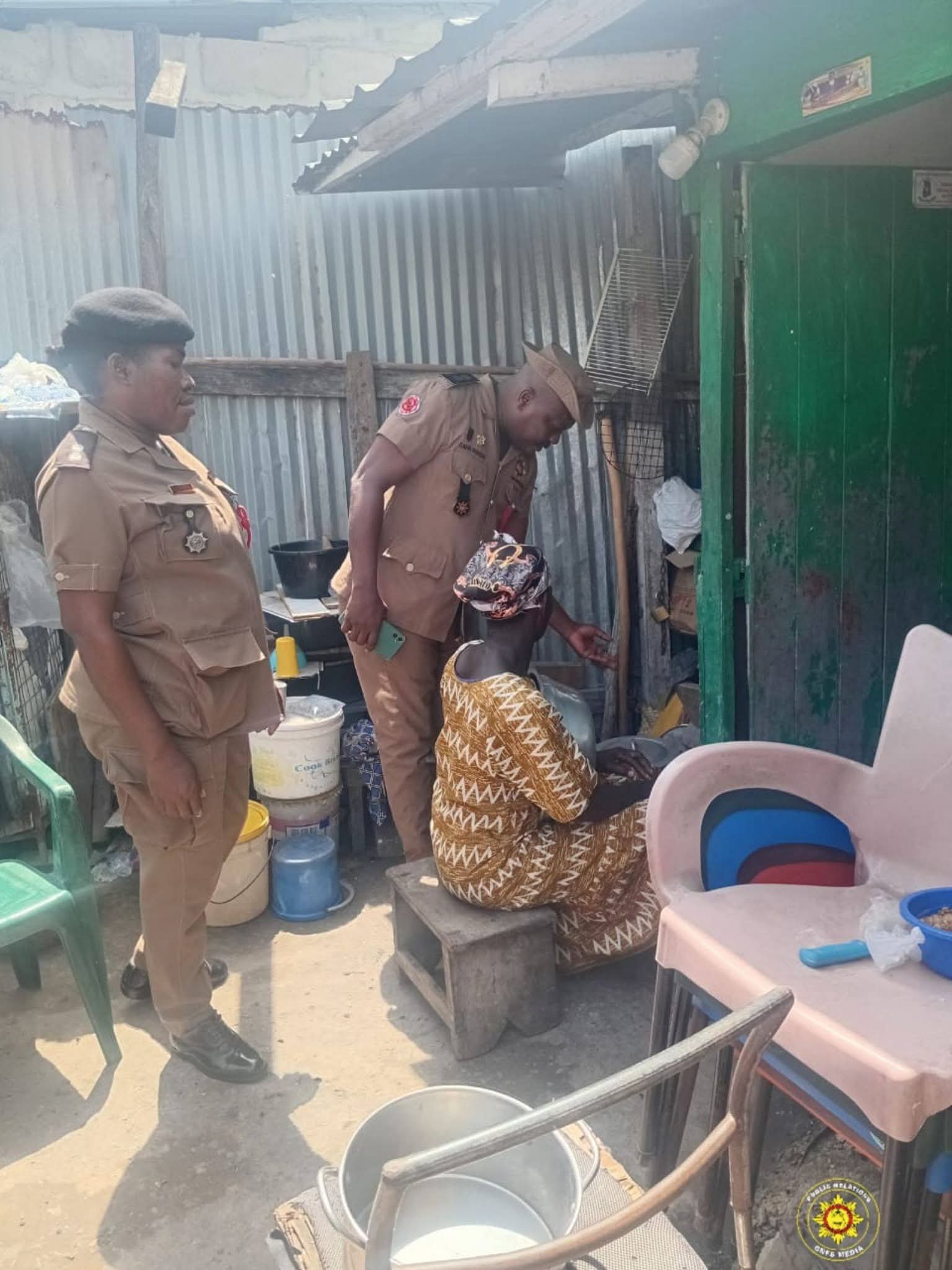 ‎GNFS cracks down on fire hazards in Takoradi Market