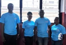 Mr. Adu, (second from right) and the GLICO team after the engagement