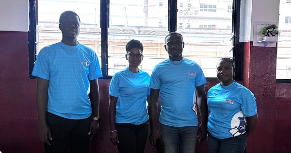 Mr. Adu, (second from right) and the GLICO team after the engagement