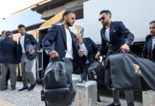 Members of the Iranian national team arrive in Mexico