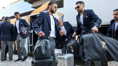 Members of the Iranian national team arrive in Mexico