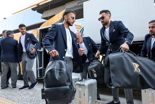 Members of the Iranian national team arrive in Mexico