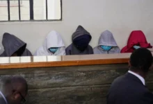 Student from Utumishi Girls Academy appear at the Naivasha Law Courts 