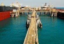 The Al Basrah oil terminal in Iraq