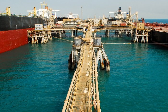 The Al Basrah oil terminal in Iraq