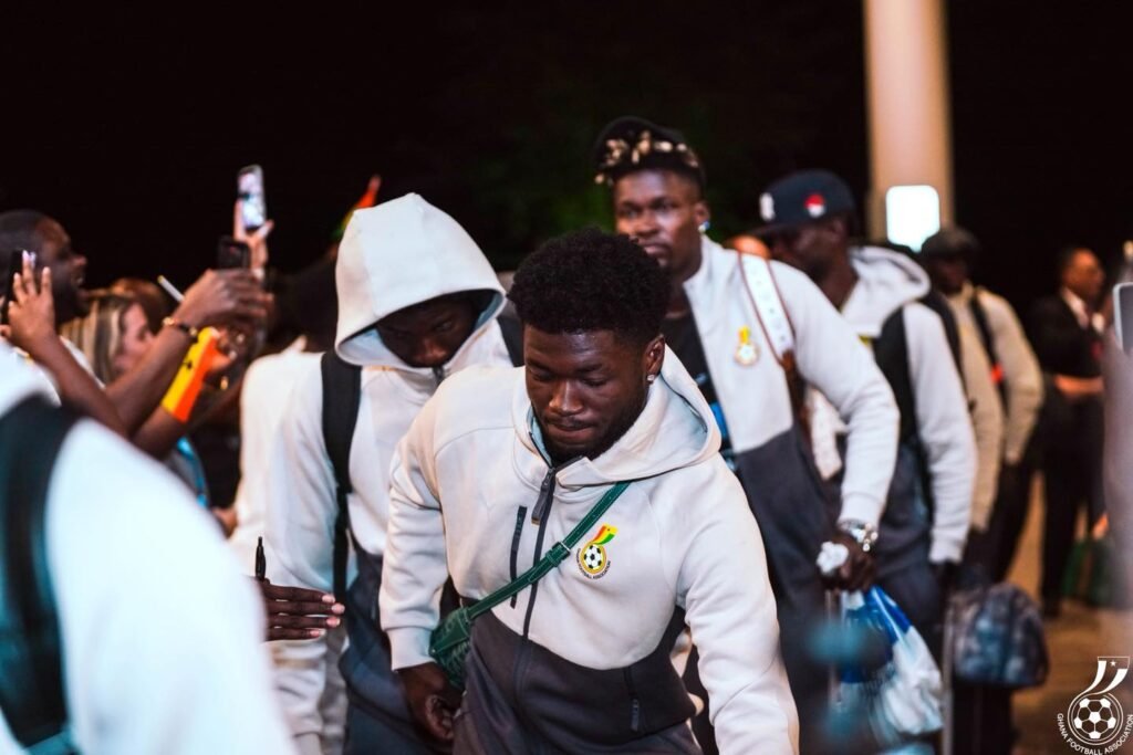 Black Stars arrive in United States