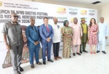 Ms Gormashie ( fifth from right) with other dignitaries at the launch