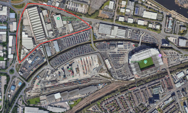 United have aquired the majority of the land in the highlighted plot