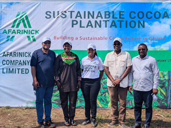 Mr Tsekpo (left) and other MPs with officials of Afarinick Company Limited after the event