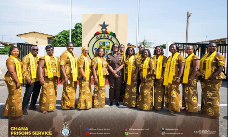 Mrs Baffoe-Bonnie (middle) with the elected National Executives after the inauguration ceremony.