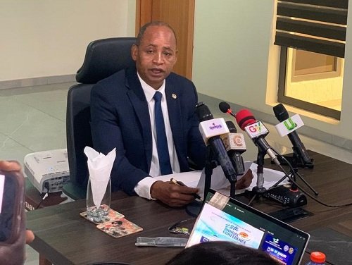 Dr Banyubala addressing the press conference