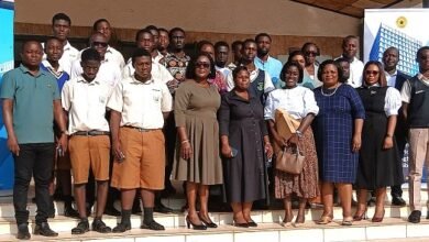 -BoG officials with some of the beneficiary students
