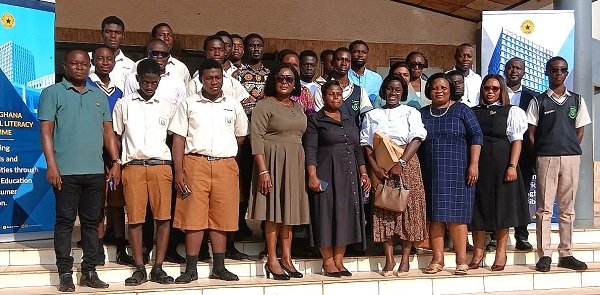 -BoG officials with some of the beneficiary students