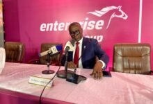 Mr Larbi-Tieku addressing the shareholders during the AGM