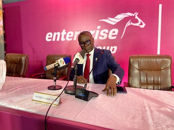 Mr Larbi-Tieku addressing the shareholders during the AGM