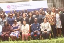 Dr Wilhemina Quaye (seated third from left), with Dr George Manful (seated second from right) and participants after the opening ceremony. Photo.Ebo Gorman