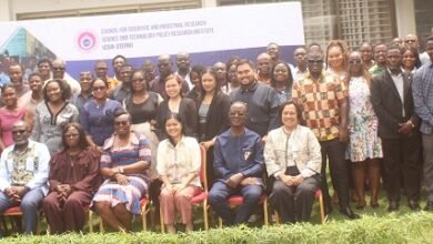 Dr Wilhemina Quaye (seated third from left), with Dr George Manful (seated second from right) and participants after the opening ceremony. Photo.Ebo Gorman