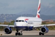 Flight BA254 was cancelled on Sunday