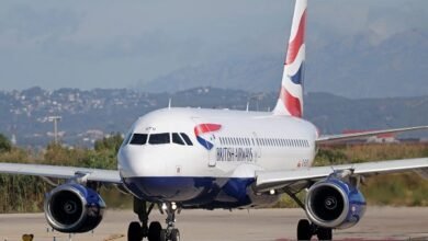 Flight BA254 was cancelled on Sunday