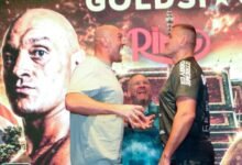 Fury (left) with Mariusz Wach