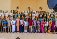 Participating schools and dignitaries at the launch