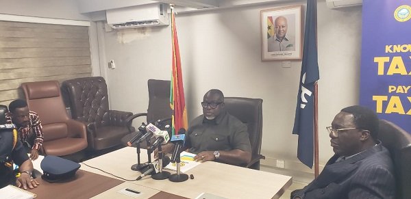 Mr Sarpong addressing the press conference