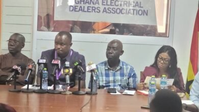 Mr Clement Kubati (second from left) with other executive members from GEDA