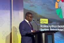 Mr Richard Djan-Mensah (inset) speaking meeting
